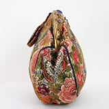 "Peonies & Butterflies" Vintage 1920's Floral Tapestry and Lapis Clutch Bag