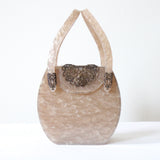 "Moonglow & Filigrée" Vintage 1950's Wilardy Filigree Lucite Box Bag