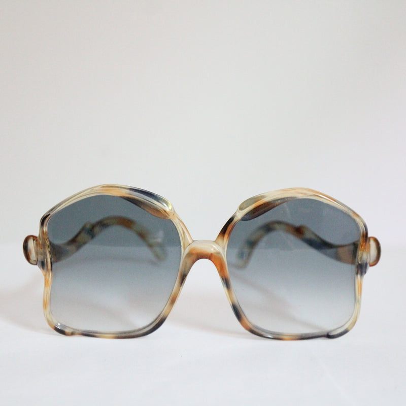 "Riviera" Vintage 1960's French Statement Frame Sunglasses