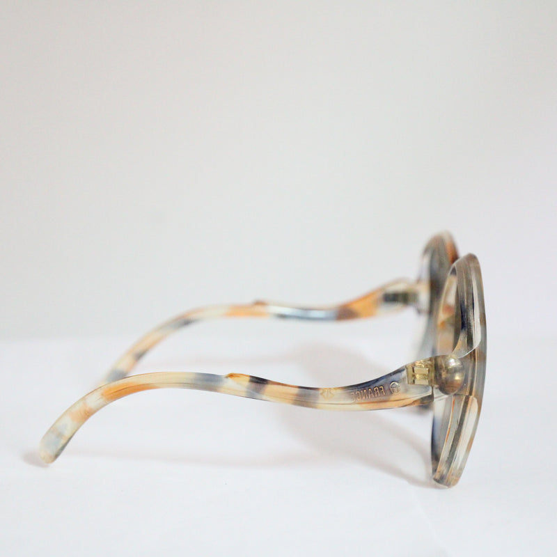 "Riviera" Vintage 1960's French Statement Frame Sunglasses