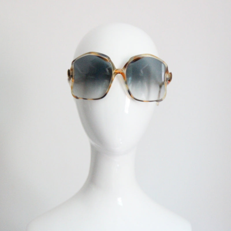 "Riviera" Vintage 1960's French Statement Frame Sunglasses