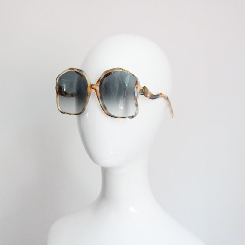 "Riviera" Vintage 1960's French Statement Frame Sunglasses