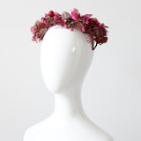 "Dark Fuchsia Florals" Vintage 1950's Floral Percher Hat