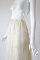 "Victorian Lace" Antique Victorian Waterfall Lace Skirt UK 6 US 2