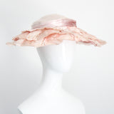 "Pink Velvet Petals" Vintage 1950's Pink Velvet Petal Saucer Hat