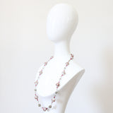 "Rhinestones & Murano" Vintage 1920's Murano Bead & Rhinestone Necklace