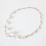 "Faceted Glass Beads" Vintage 1940's Glass Bead and Wirework Necklace