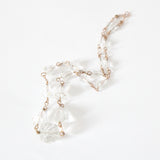 "Faceted Glass Beads" Vintage 1940's Glass Bead and Wirework Necklace