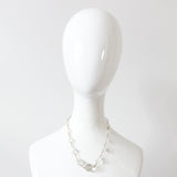 "Faceted Glass Beads" Vintage 1940's Glass Bead and Wirework Necklace