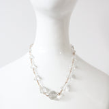 "Faceted Glass Beads" Vintage 1940's Glass Bead and Wirework Necklace