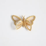 "Mariposa" Vintage 1960's Enamel & Gold Butterfly Brooches