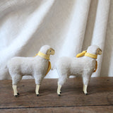 Vintage 1940's Matchstick Leg Yellow Scarf Lamb