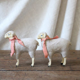Vintage 1940's Matchstick Leg Pink Scarf Lamb
