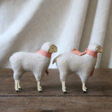 Vintage 1940's Matchstick Leg Pink Scarf Lamb