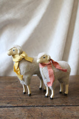 Vintage 1940's Matchstick Leg Pink Scarf Lamb