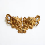 "Art Nouveau Figures" Vintage 1930's Brass Art Nouveau Figures Brooch