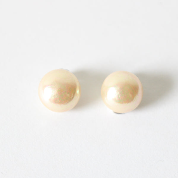 "Iridescent Pearls" Vintage Christian Dior Pearlescent Clip on Earrings