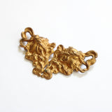 "Art Nouveau Figures" Vintage 1930's Brass Art Nouveau Figures Brooch