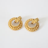"Givenchy" Vintage Gold Toned Givenchy Clip on Earrings
