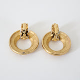 "Givenchy" Vintage Gold Toned Givenchy Clip on Earrings
