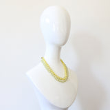 "Lemon Beads" Vintage 1950's Necklace & Earrings Demi-Parure Set