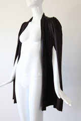 "Bitter Chocolate Polkadots" Vintage 1940's Bitter Chocolate Brown & Cream Polkadot Cape UK 8-10 US 4-6