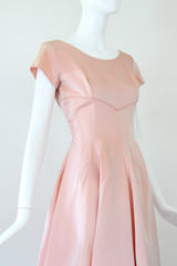 "Darling Taffeta" Vintage 1950's Taffeta Silk Cocktail Dress UK 8 US 4