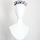 "Bluebells" Vintage 1960's Soft Blue Floral Pill Box Hat