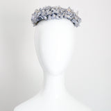 "Bluebells" Vintage 1960's Soft Blue Floral Pill Box Hat