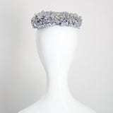 "Bluebells" Vintage 1960's Soft Blue Floral Pill Box Hat