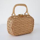 "Braided Gold" Vintage 1950's Metallic Gold Box Bag