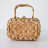 "Braided Gold" Vintage 1950's Metallic Gold Box Bag
