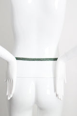 "Emerald Rhinestone Droplets" vintage 1960's Emerald Rhinestone Waist Belt UK 10 US 6