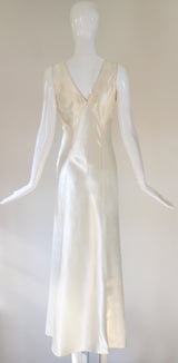 "Miss Gladys Stahl" Vintage 1935 Gown & Lace Bolero UK 8 US 4