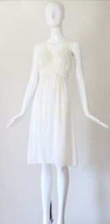"Pleated Gathers & Lace" Vintage 1950's Gown & Robe Set UK 10 US 6