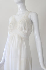 "Pleated Gathers & Lace" Vintage 1950's Gown & Robe Set UK 10 US 6