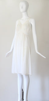"Pleated Gathers & Lace" Vintage 1950's Gown & Robe Set UK 10 US 6