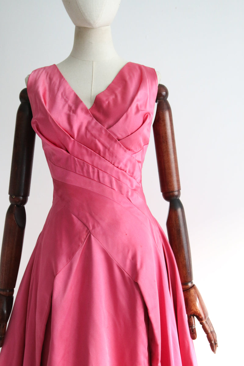 1950s Pale Pink Flat Pumps by Debenhams UK 7.5 Wide – Fashion At