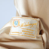 "Champagne Lace & Silk" Vintage 1930's Silk & Lace Evening Gown UK 6-8 US 2-4