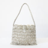 "Silver Fringing" Vintage 1960's Silver Looped Fringed Evening Bag