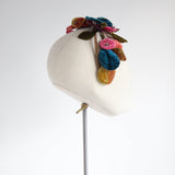 "Velvet Blossoms" Vintage 1950's Velvet Blossom Bandeau Hat