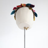 "Velvet Blossoms" Vintage 1950's Velvet Blossom Bandeau Hat