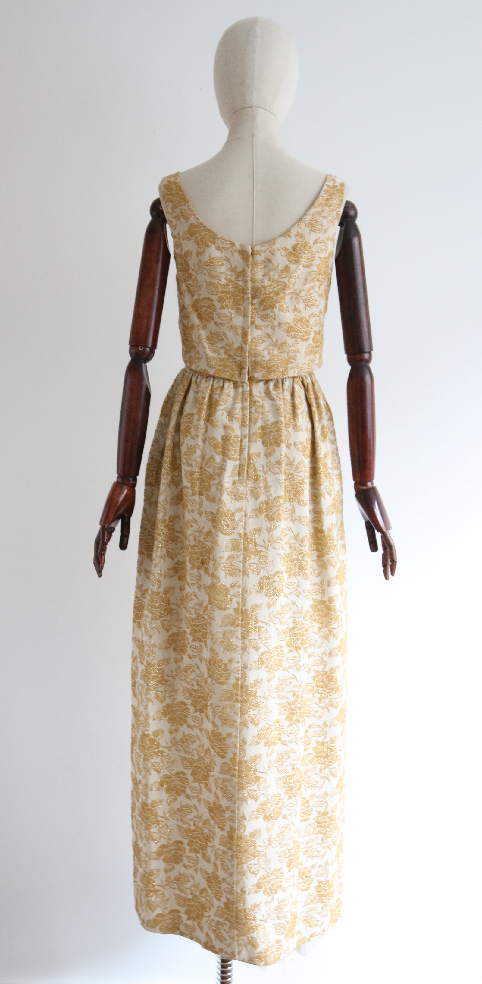 slim fit dress slacks Gold Brocade & Rhinestones