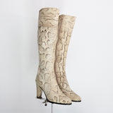 "Rosina Ferragamo Schiavone" Vintage 1960's Knee High Boots UK 4 US 6 EU 37