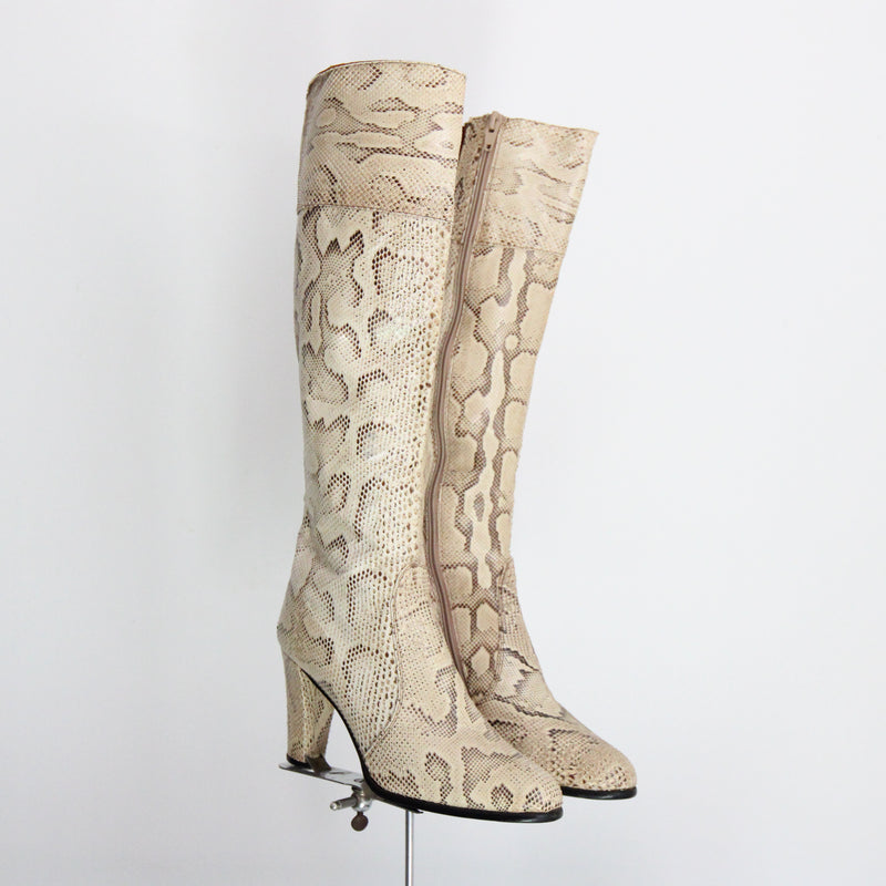 "Rosina Ferragamo Schiavone" Vintage 1960's Knee High Boots UK 4 US 6 EU 37