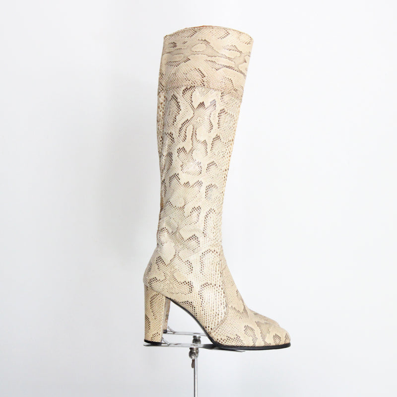 "Rosina Ferragamo Schiavone" Vintage 1960's Knee High Boots UK 4 US 6 EU 37