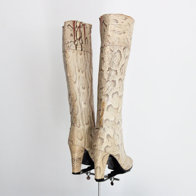 "Rosina Ferragamo Schiavone" Vintage 1960's Knee High Boots UK 4 US 6 EU 37