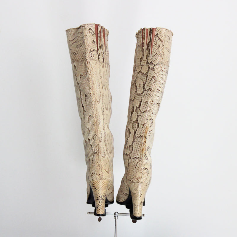 "Rosina Ferragamo Schiavone" Vintage 1960's Knee High Boots UK 4 US 6 EU 37