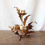 Vintage Midcentury Italian Tole Candlestick Holder