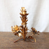 Vintage Midcentury Italian Tole Candlestick Holder